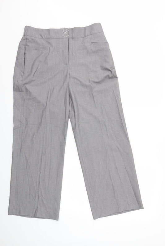 Preworn Womens Grey   Trousers  Size 32 in L27 in