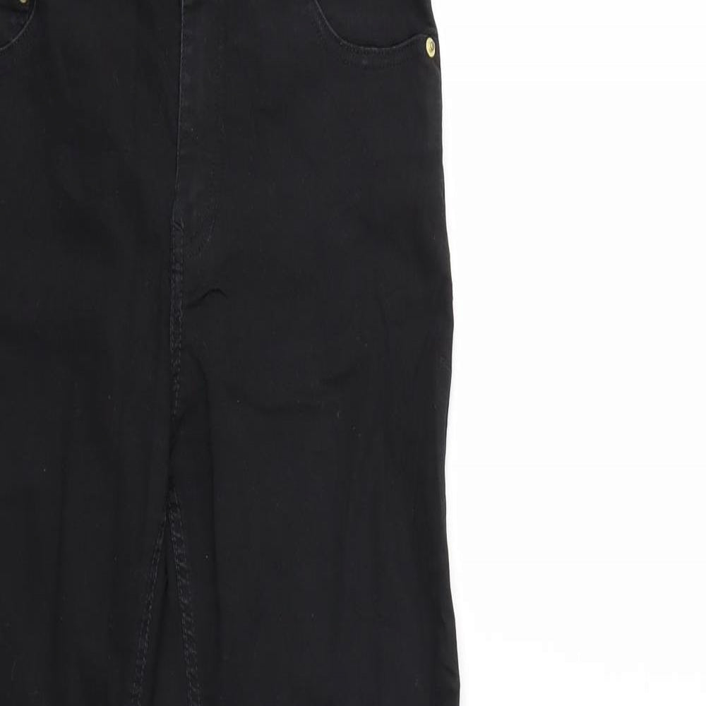 H&M Womens Black  Denim Skinny Jeans Size 8 L30 in