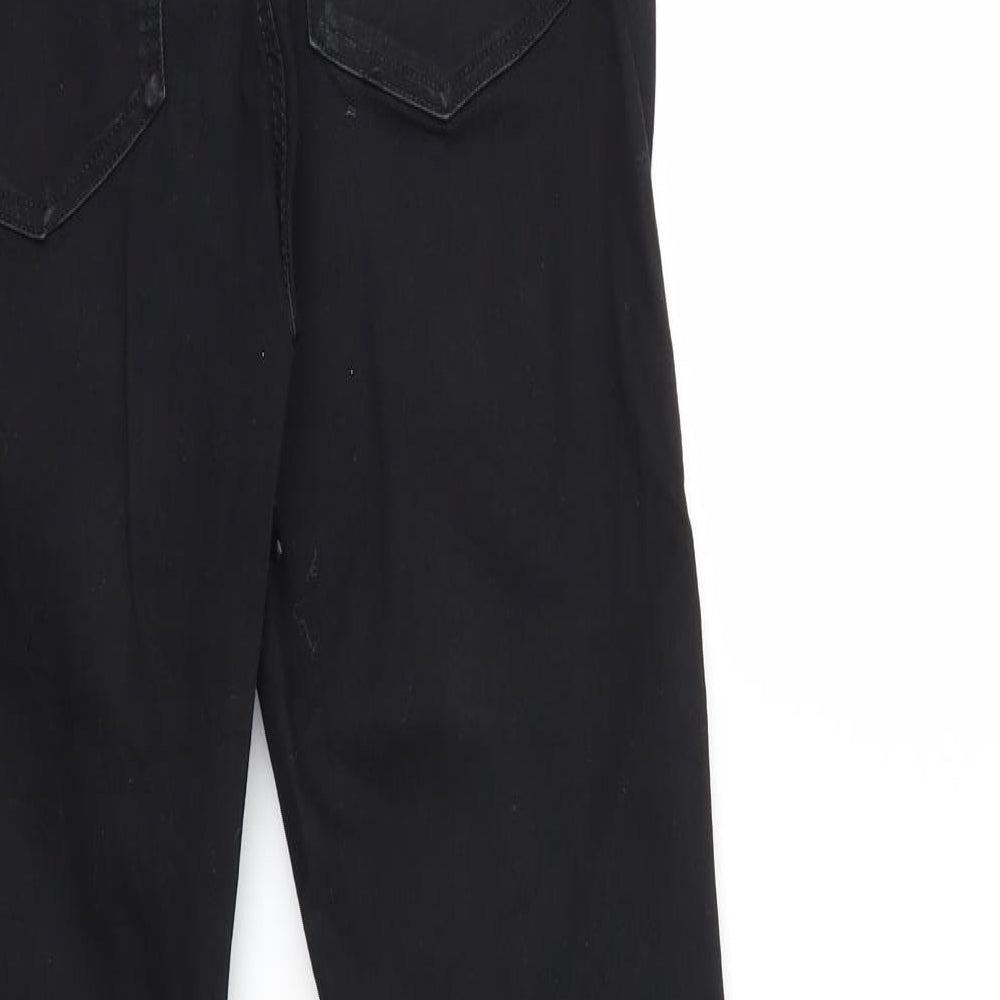 H&M Womens Black  Denim Skinny Jeans Size 8 L30 in