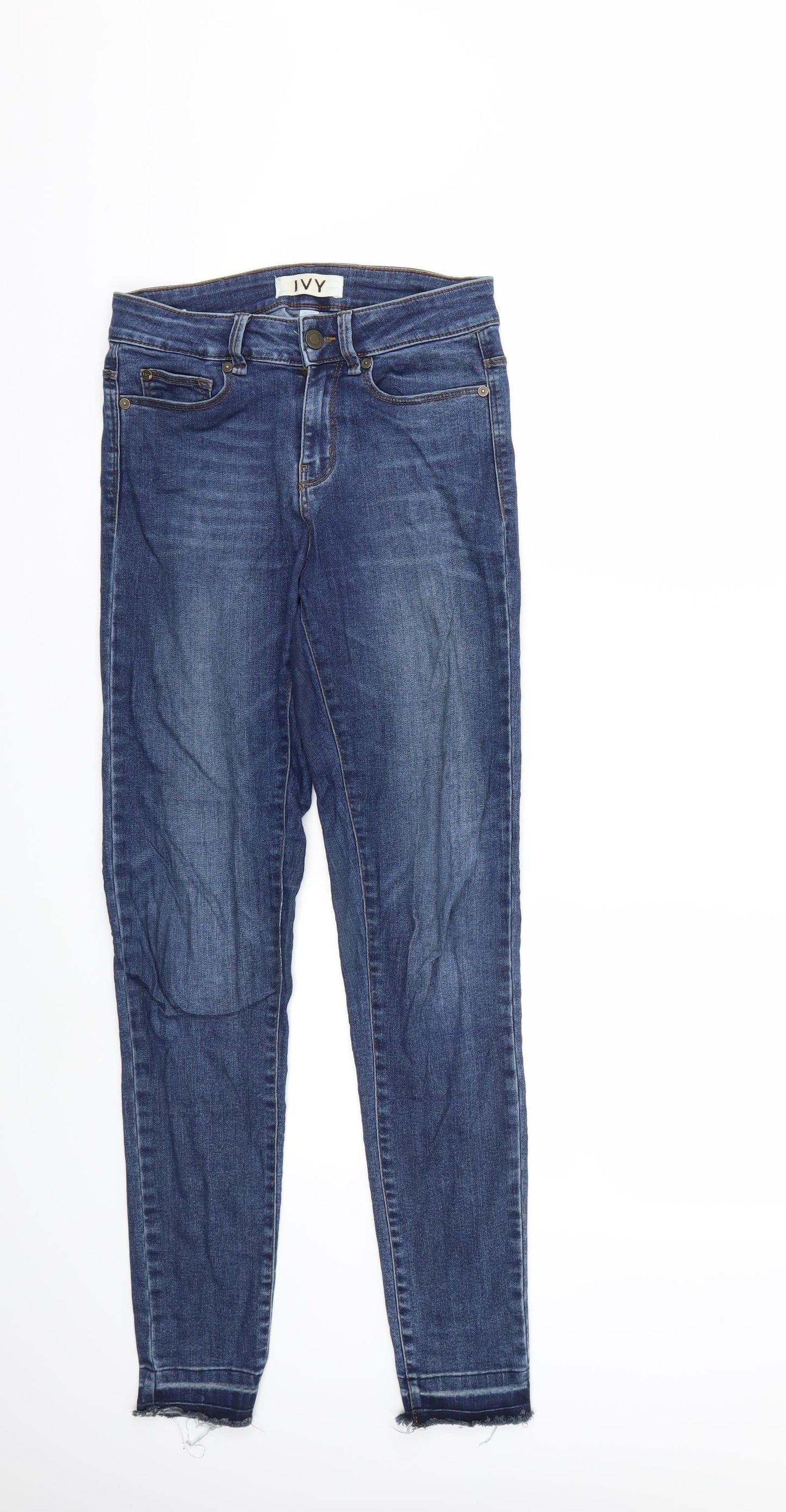 Ivy Womens Blue  Denim Skinny Jeans Size 24 in L29 in