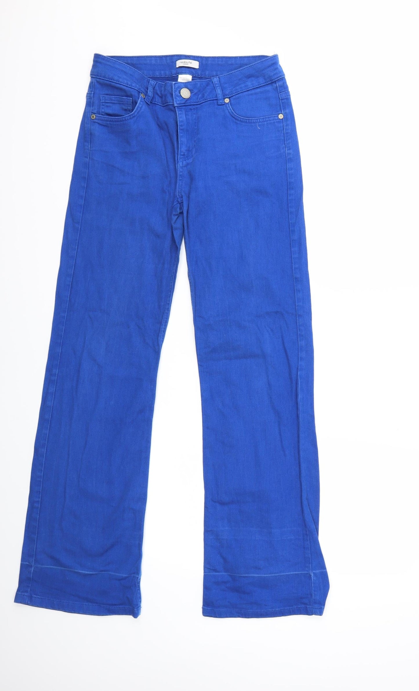 Redoute Womens Black  Denim Flared Jeans Size 8 L35 in