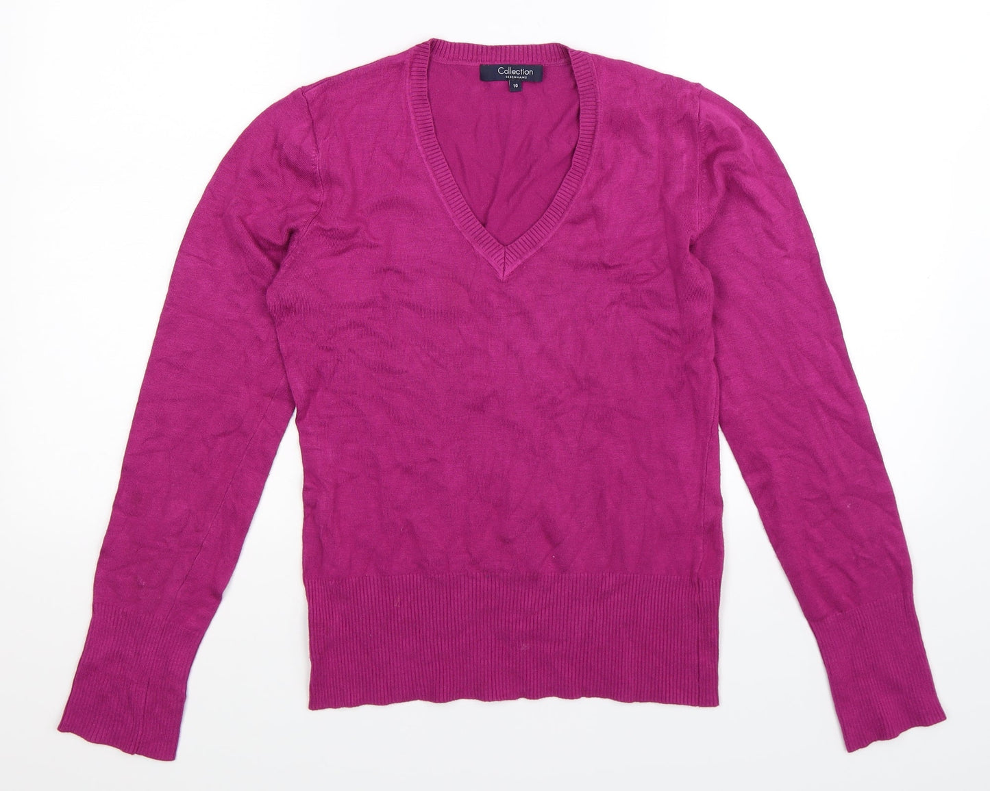 Debenhams Womens Purple  Knit Pullover Jumper Size 10
