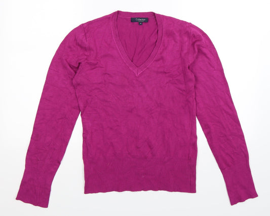 Debenhams Womens Purple  Knit Pullover Jumper Size 10