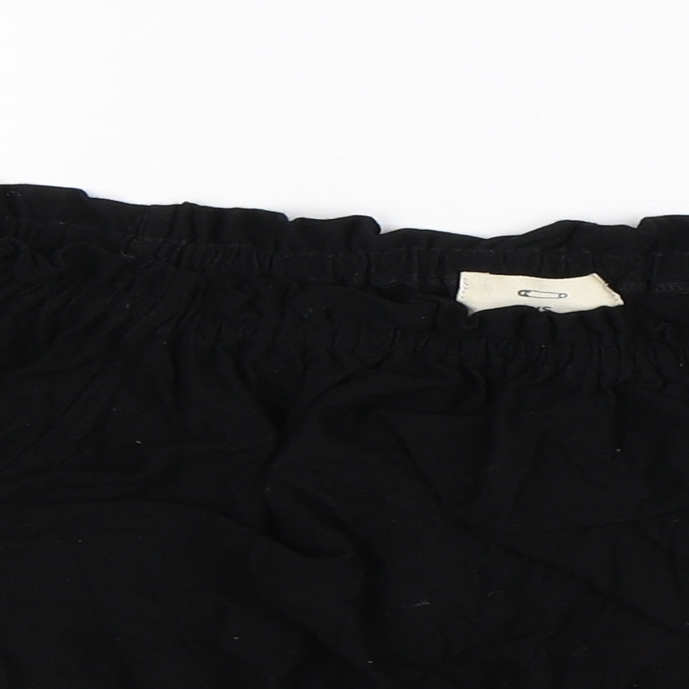 Pins & Needles Womens Black   Cropped Blouse Size XS