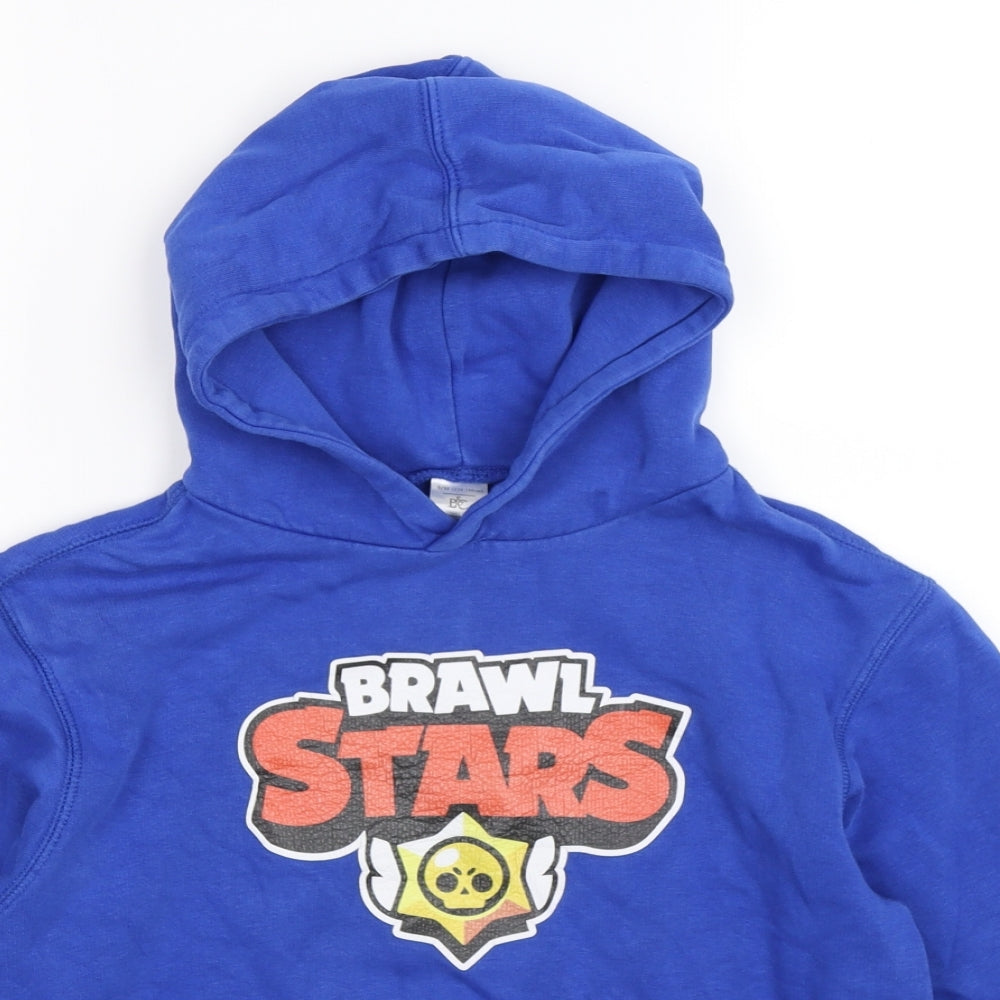 B&C Boys Blue   Pullover Hoodie Size 10-11 Years
