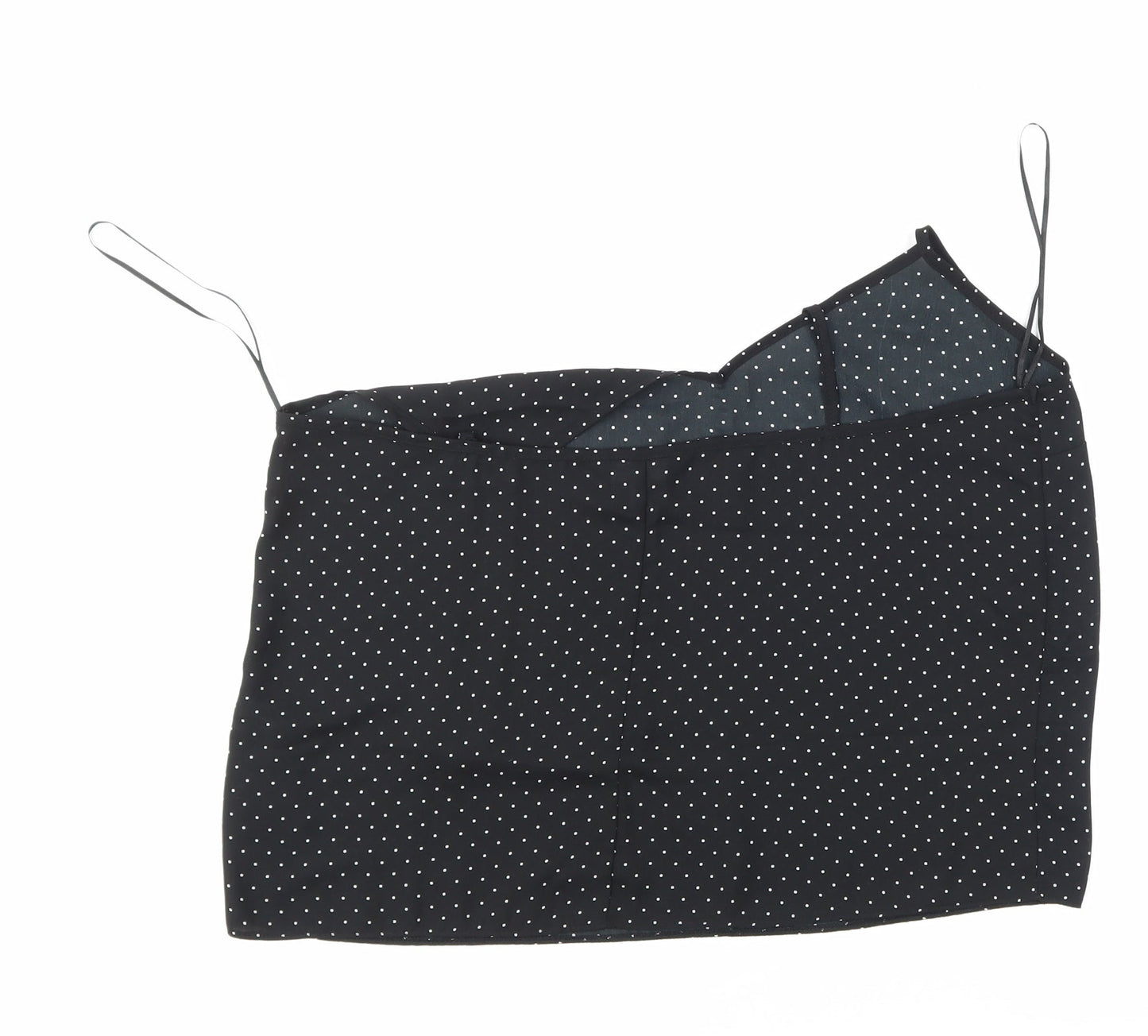 Miss Selfridge Womens Black Polka Dot  Basic Blouse Size 14