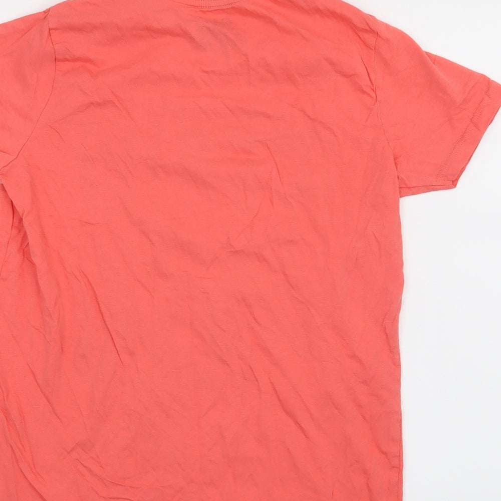 Rebel Boys Pink   Basic T-Shirt Size 12-13 Years