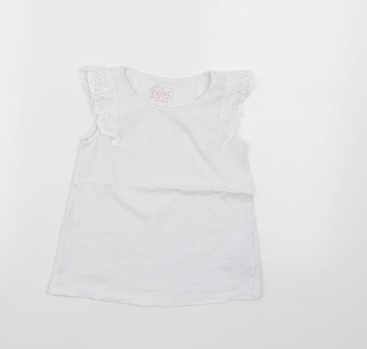 NEXT Girls White   Basic Tank Size 5-6 Years