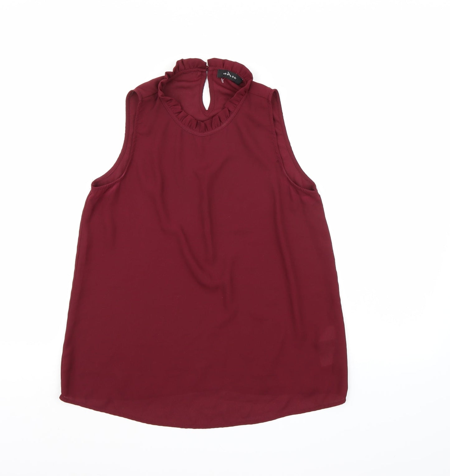 New Look Womens Brown  Chiffon Basic Blouse Size 8