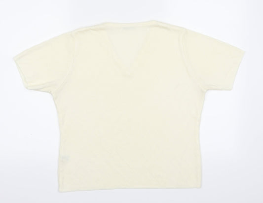 Berkertex Womens Yellow   Basic T-Shirt Size 14