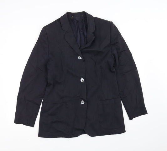 Preworn Mens Blue   Jacket Suit Jacket Size 34