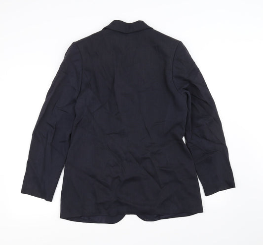 Preworn Mens Blue   Jacket Suit Jacket Size 34