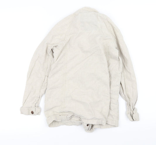 NEXT Girls White   Overcoat Coat Size 9 Years