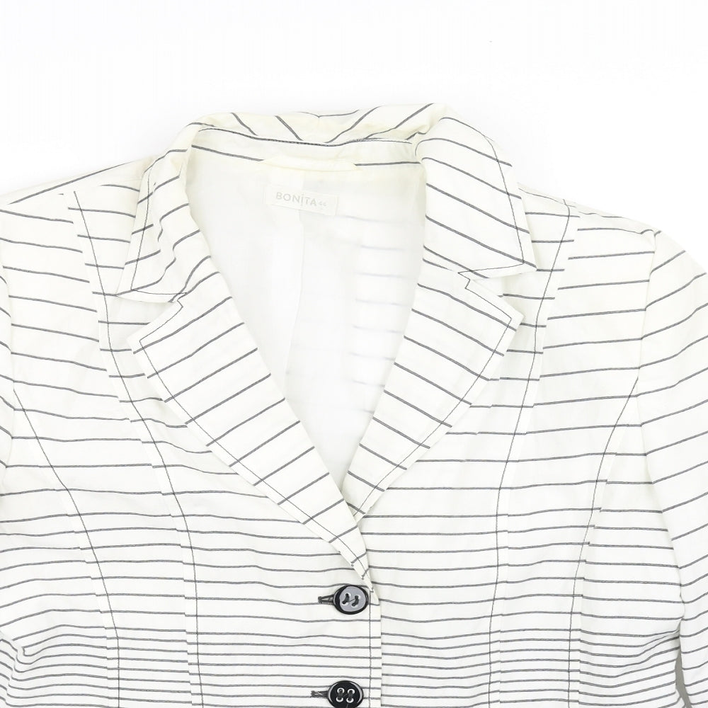 Bonita Womens White   Overcoat Coat Size 16