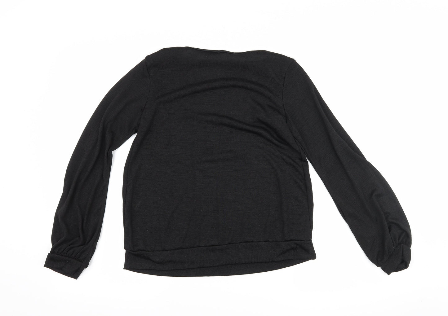 Boohoo Womens Black   Basic T-Shirt Size 10