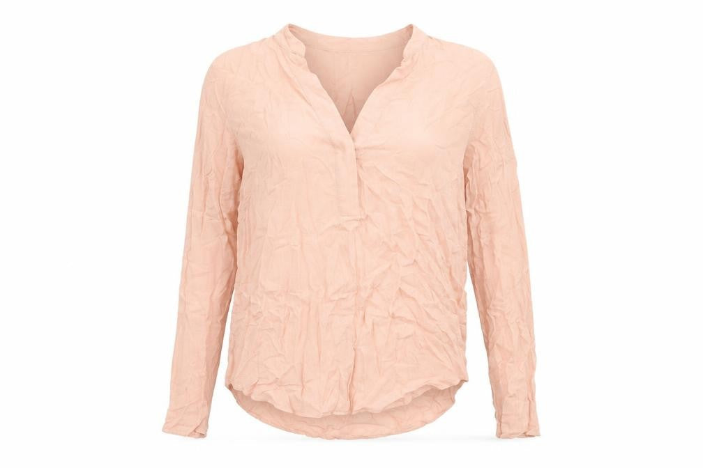 H&M Womens Pink Polka Dot  Basic Blouse Size 6