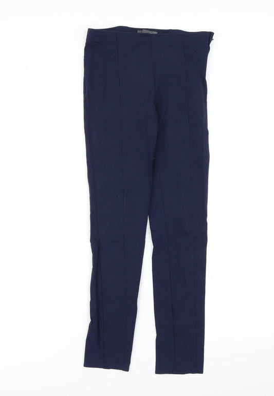 Primark Womens Blue   Chino Leggings Size 8 L27.5 in