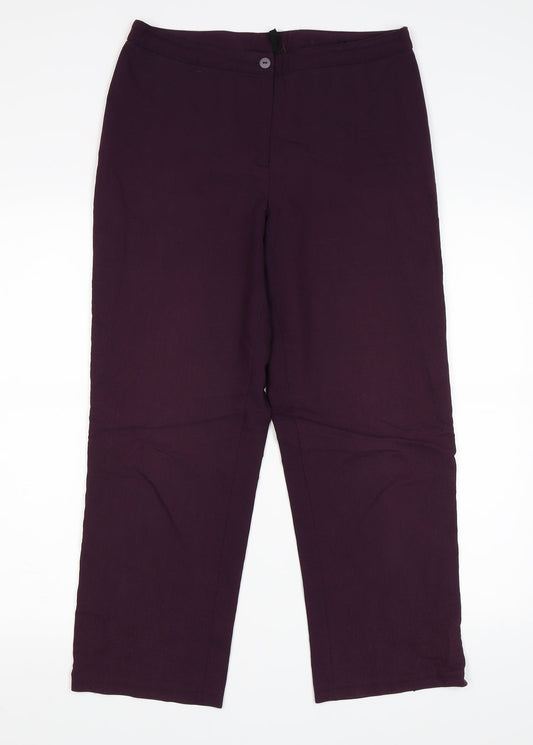 Preworn Womens Purple   Trousers  Size 30 in L24 in