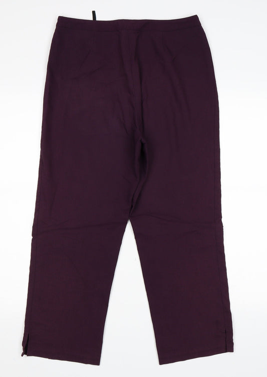 Preworn Womens Purple   Trousers  Size 30 in L24 in
