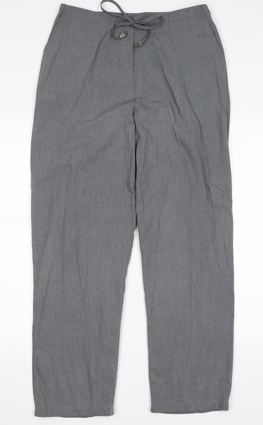 O Zone Womens Grey   Trousers  Size 14 L29 in