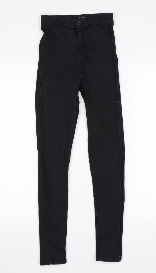 Topshop Womens Black   Skinny Jeans Size 25 in L30 in