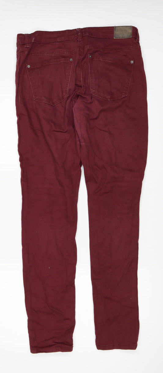 Gina Tricot Womens Red   Skinny Jeans Size 34 in L31 in