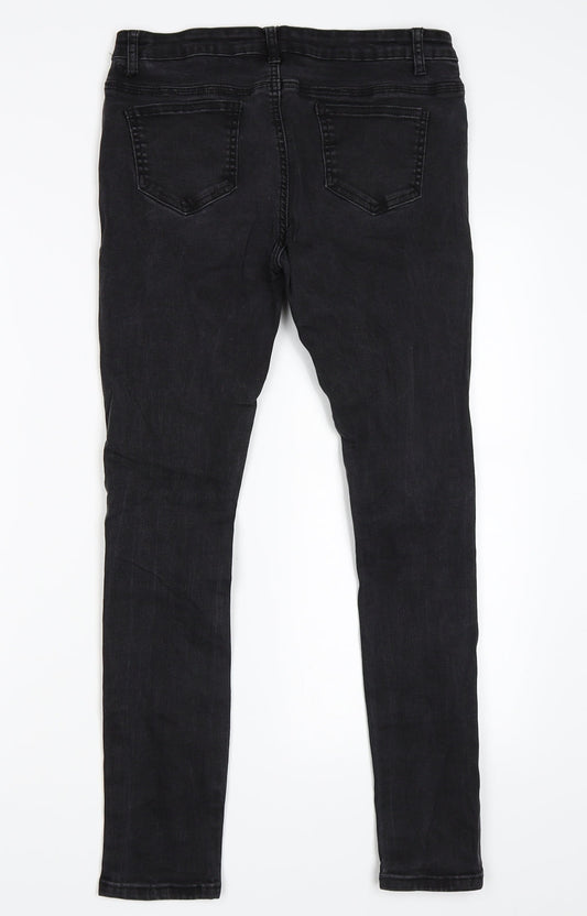 The Rockin Rev Womens Black   Skinny Jeans Size 14 L27 in