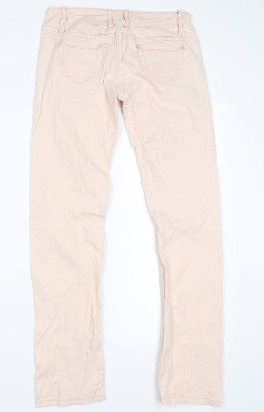 Fresh Made Womens Pink   Skinny Jeans Size S L28 in