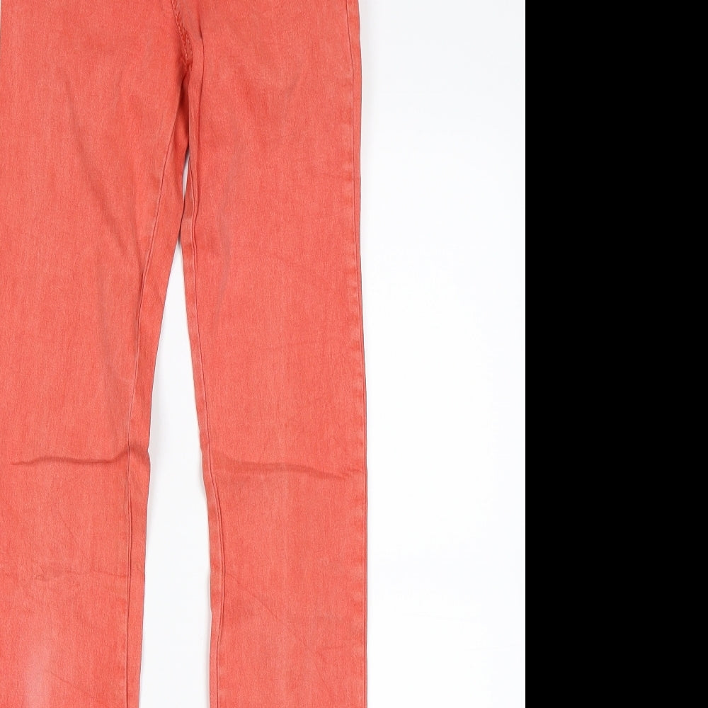 Pull & Bear Womens Pink   Skinny Jeans Size 24 in L32 in