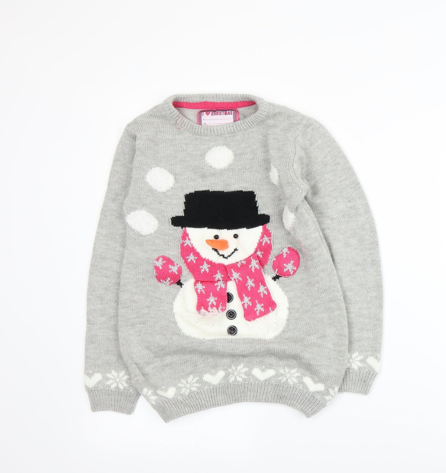 YD Womens Grey  Knit Pullover Jumper