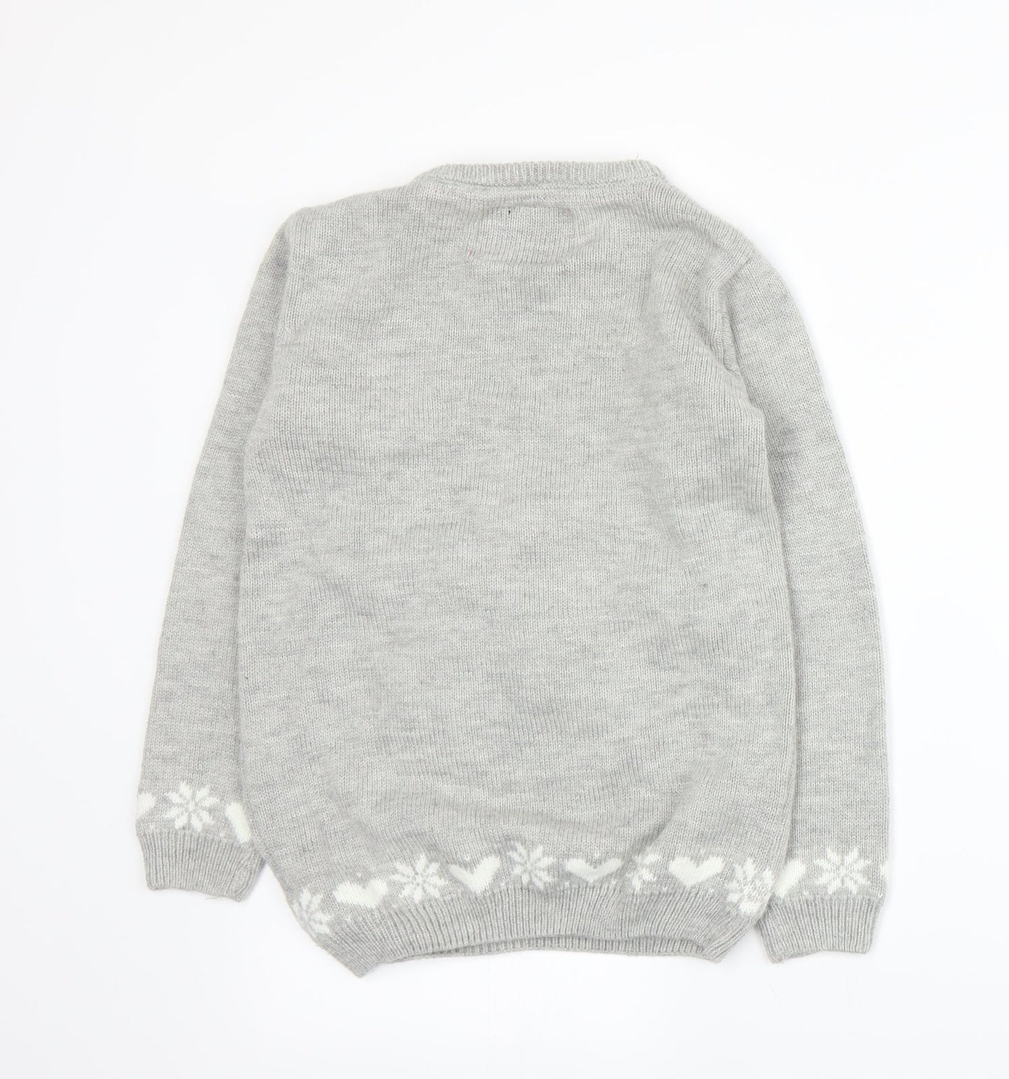 YD Womens Grey  Knit Pullover Jumper