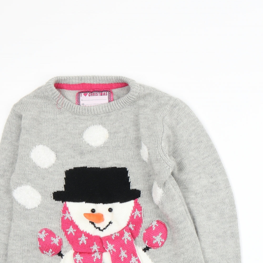 YD Womens Grey  Knit Pullover Jumper
