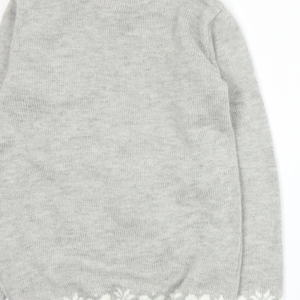 YD Womens Grey  Knit Pullover Jumper