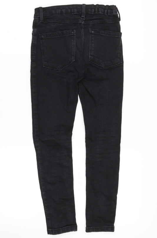 NEXT Girls Black  Denim Skinny Jeans Size 9 Years