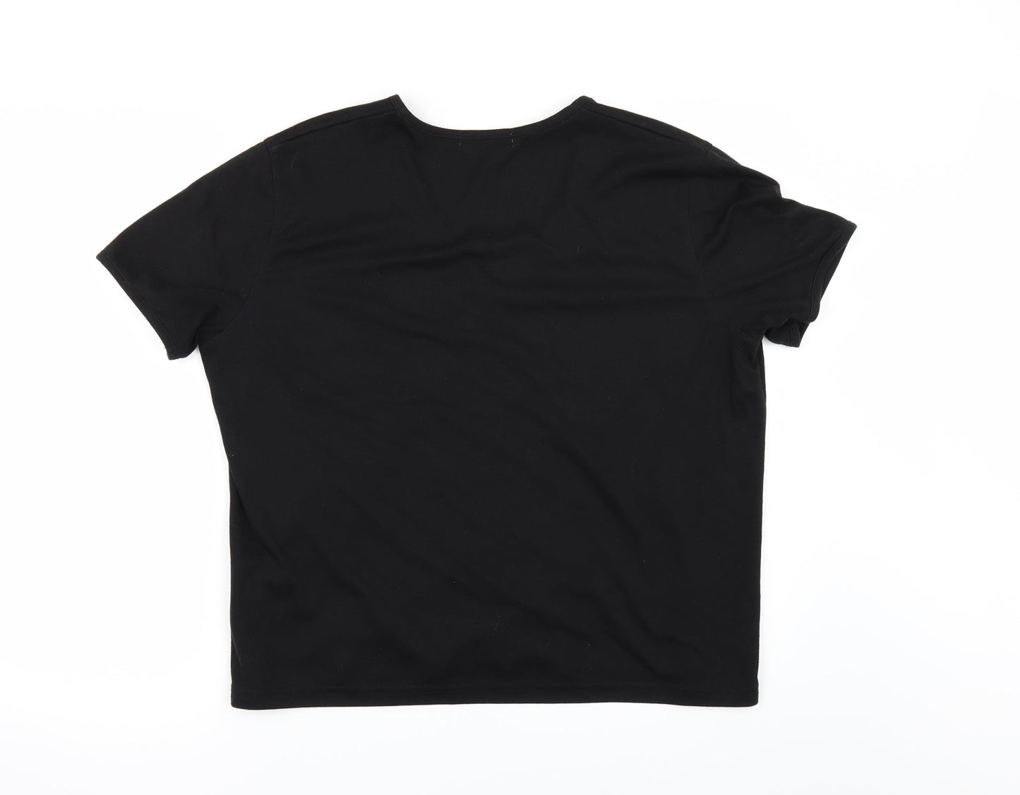 Emreco Womens Black   Basic T-Shirt Size 18