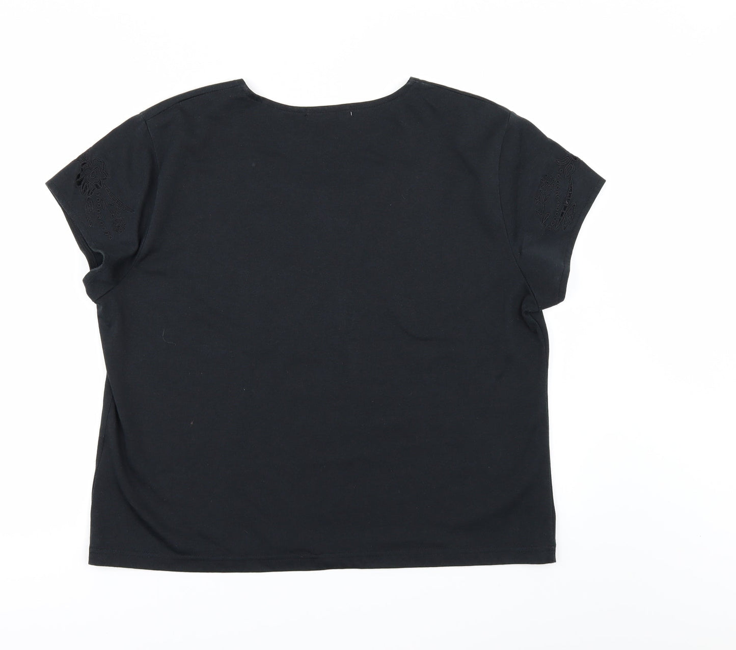 Emerco Womens Black   Basic T-Shirt Size 20