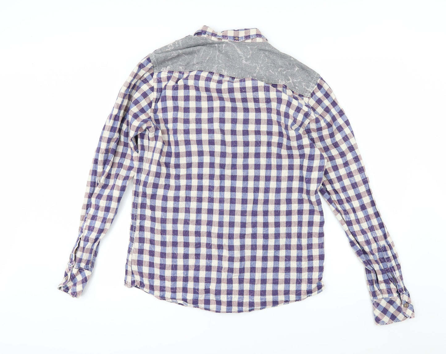 River Island Mens Multicoloured Check   Button-Up Size M