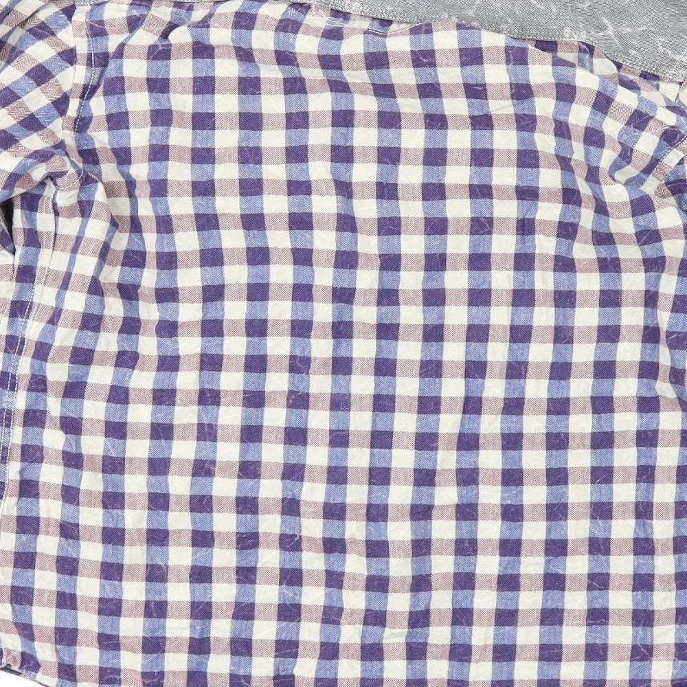 River Island Mens Multicoloured Check   Button-Up Size M