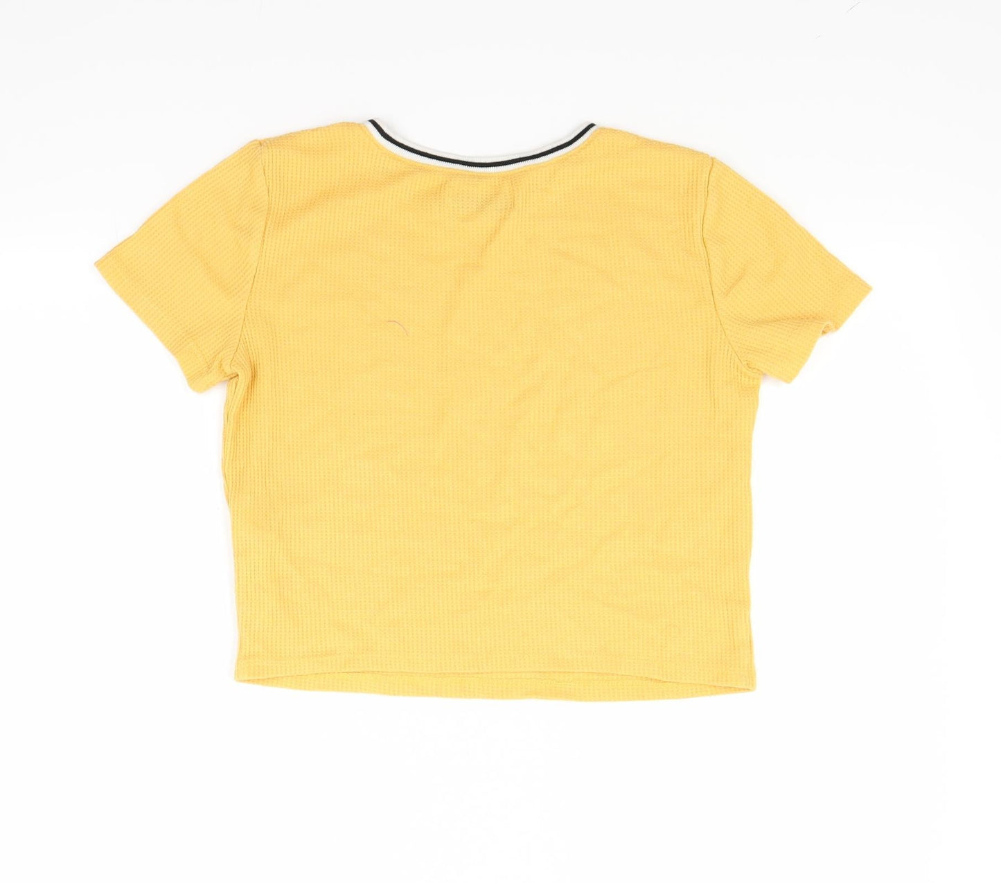 Hollister Womens Yellow   Cropped Polo Size XS