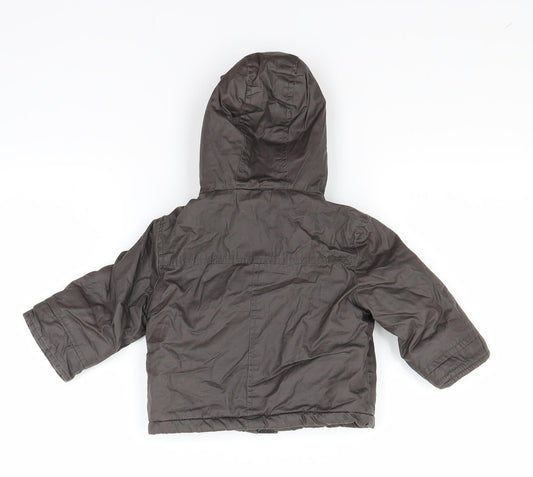 Cherokee Boys Brown   Basic Coat Coat Size 6-9 Months