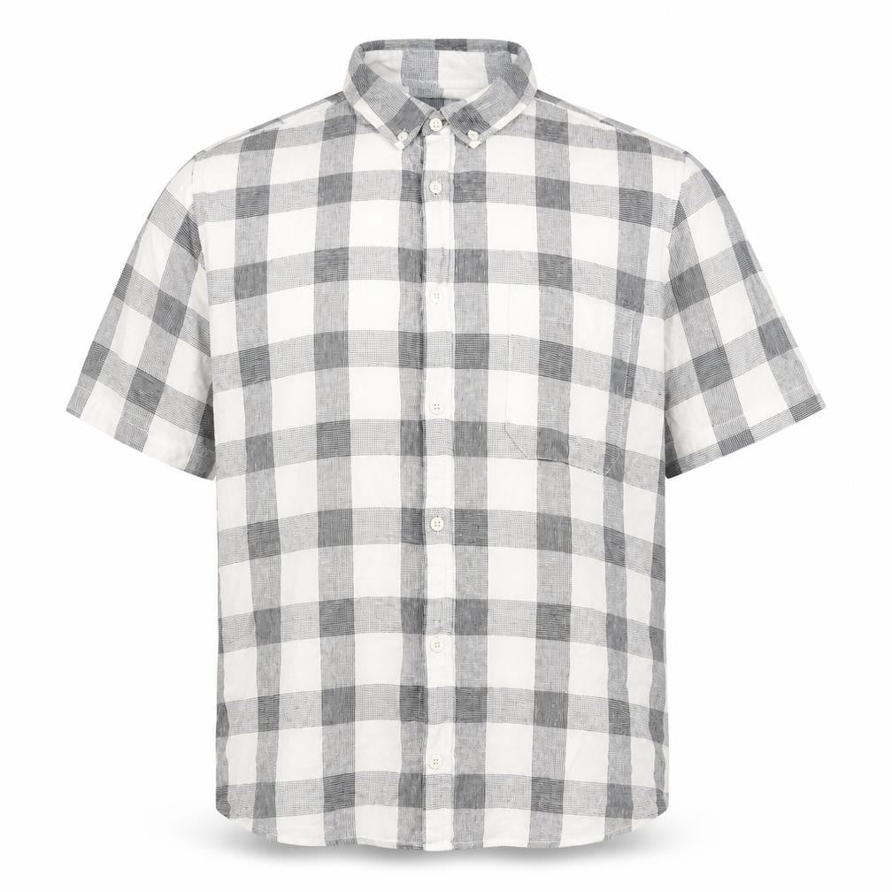 Front view of Cedarwood State men’s white button-up, size XL