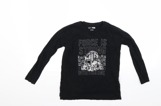 Gap Boys Black   Basic T-Shirt Size S  - STAR WARS