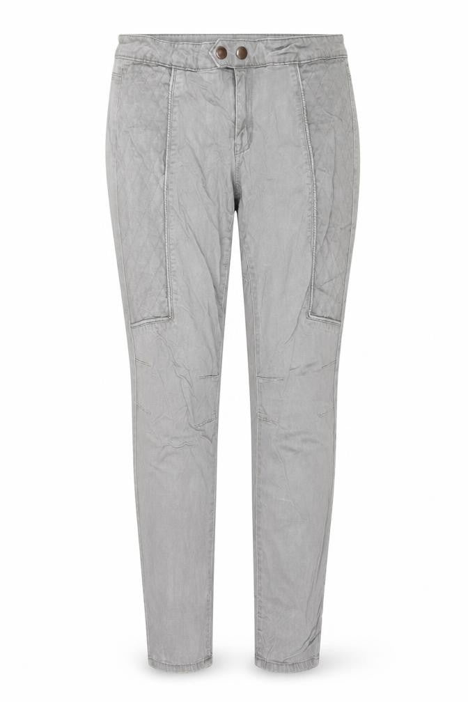 Front view of H&M women’s grey skinny jeans, size UK 38, 27-inch leg