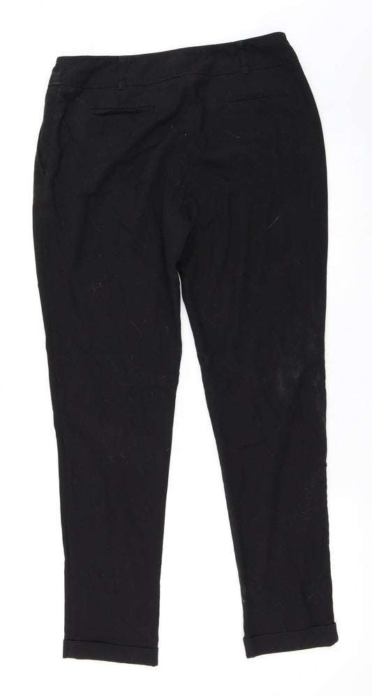 NEXT Womens Black   Trousers  Size 10 L28 in