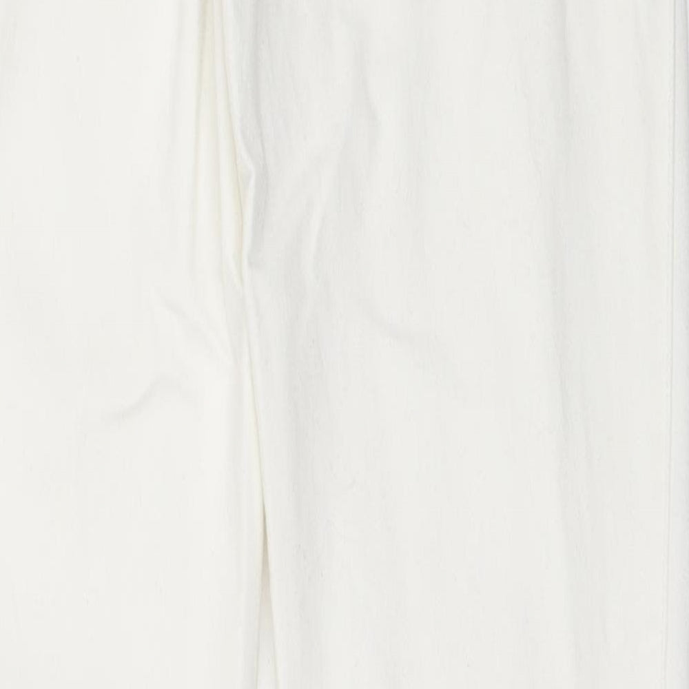 Pieces Womens Ivory   Skinny Jeans Size XS L32 in