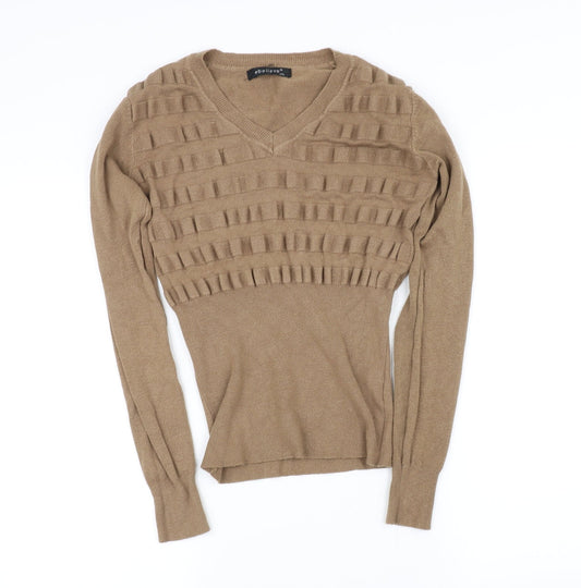 ebelivable Womens Beige   Pullover Jumper Size L