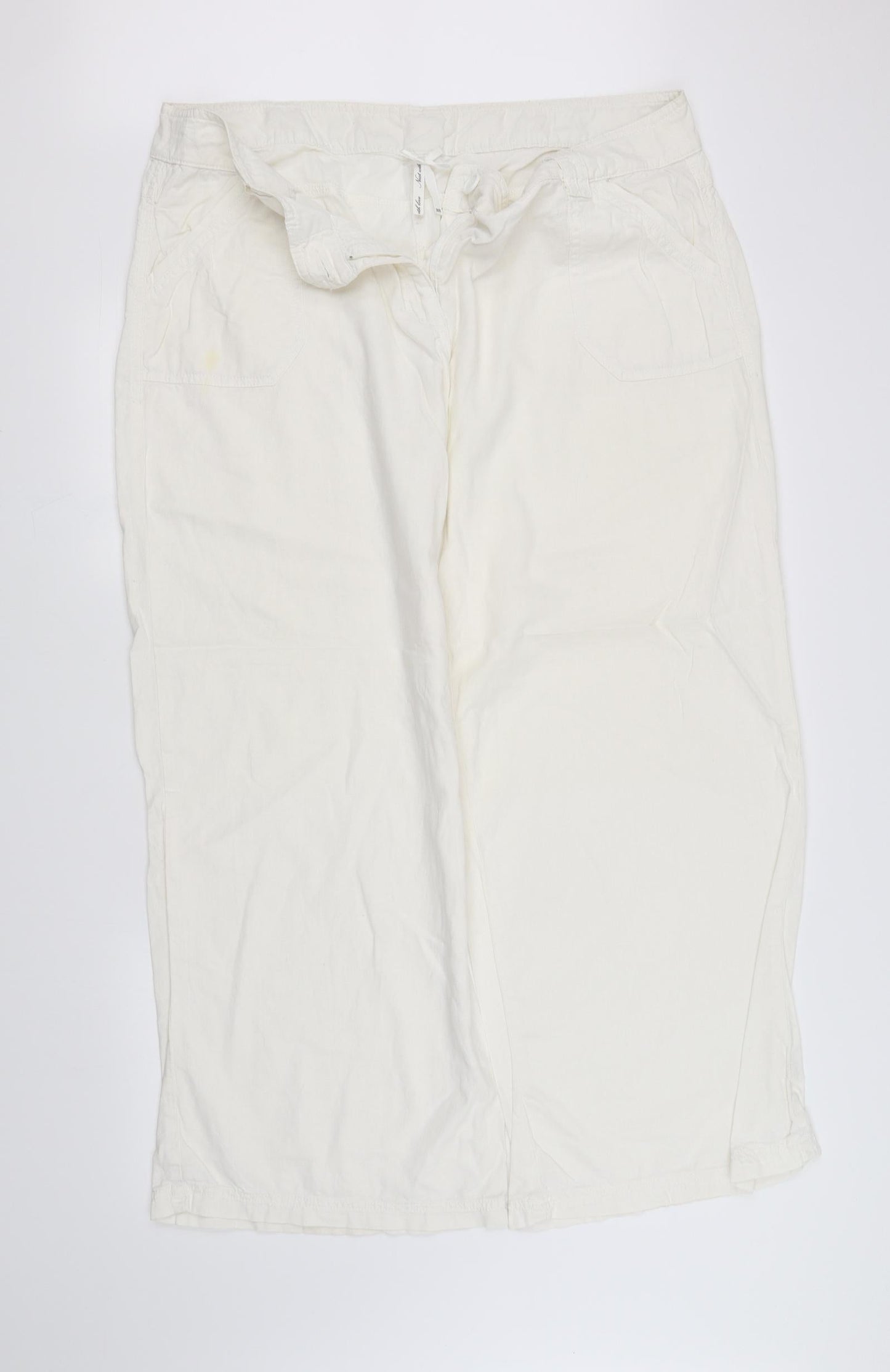 pre worn Womens White   Trousers  Size 20 L32.5 in