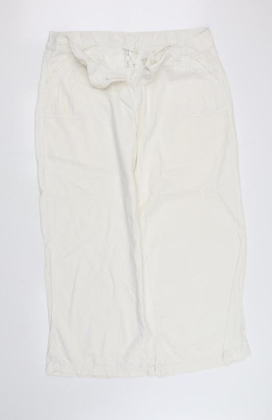 pre worn Womens White   Trousers  Size 20 L32.5 in