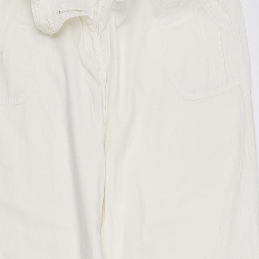 pre worn Womens White   Trousers  Size 20 L32.5 in