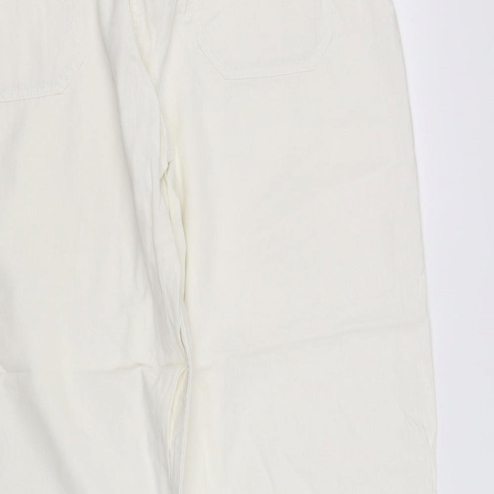 pre worn Womens White   Trousers  Size 20 L32.5 in
